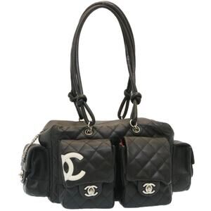 CHANEL Calfskin Quilted Large Cambon Multipocket Reporter